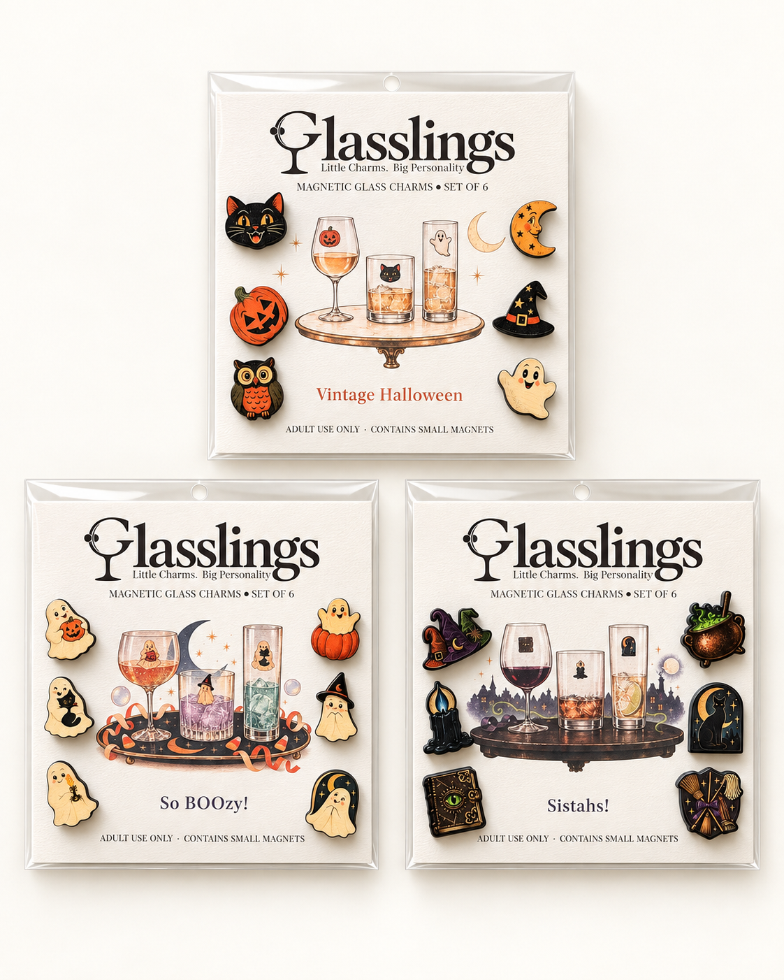 Glasslings Fall magnetic glass charm collections